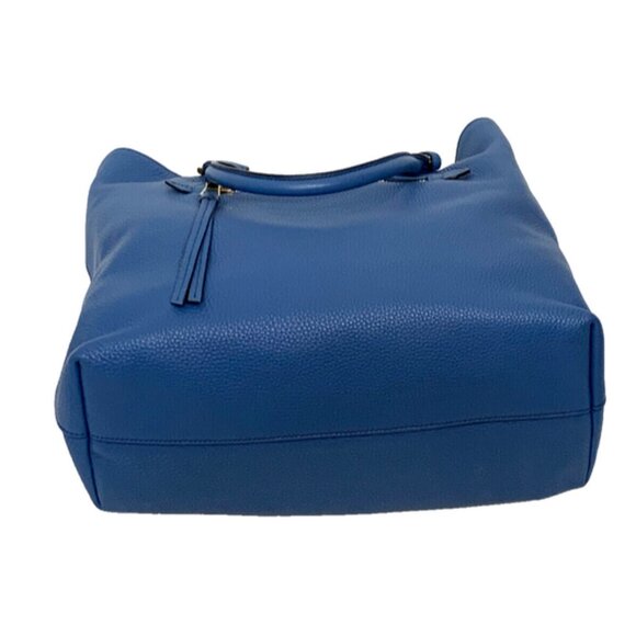 PRADA NWT Vitello Daino Cobalto BN2754 Large Shopping Tote Shoulder Bag - Picture 8 of 13